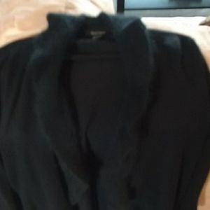 White House Black Market long black sweater